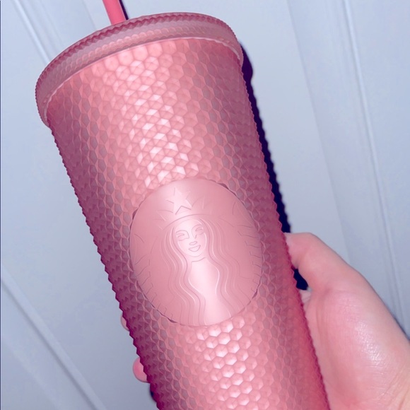 💗NEW🍋 Starbucks 2022 Valentine Pink Lemonade Venti Jelly Studded Tumbler - Picture 1 of 3